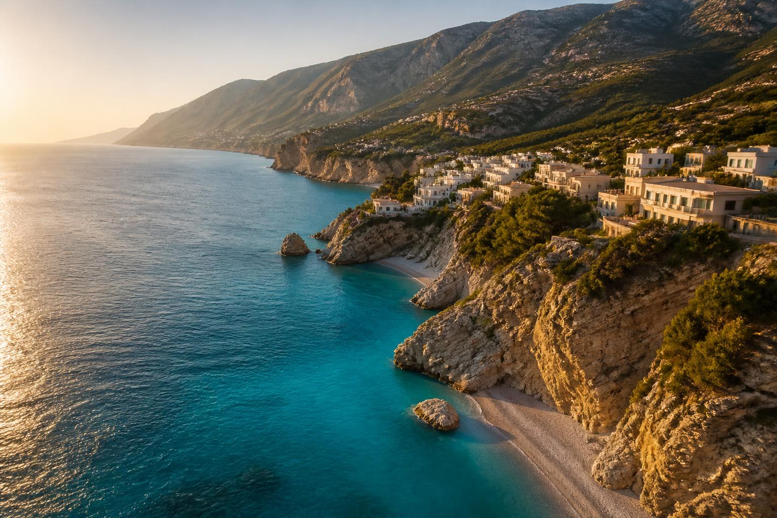 Albanian Riviera coastline